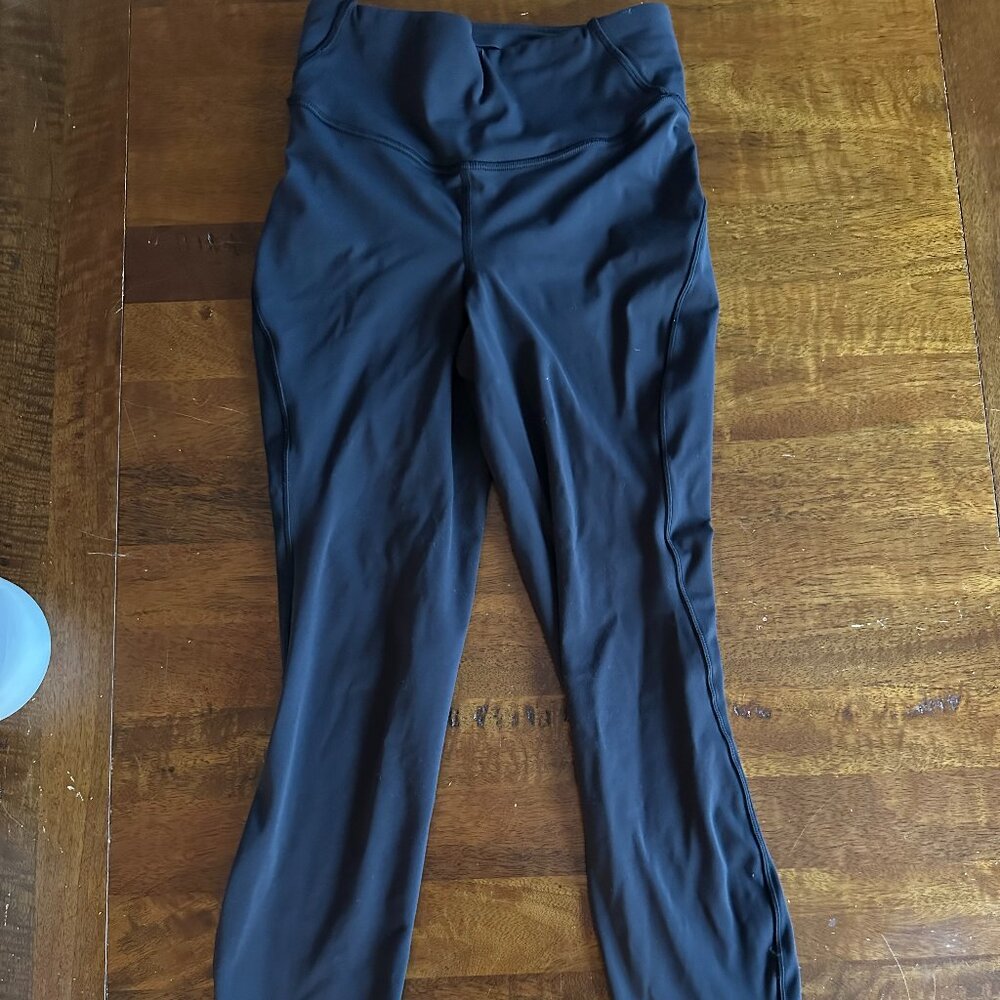 lululemon fast and free legging - black - size 4